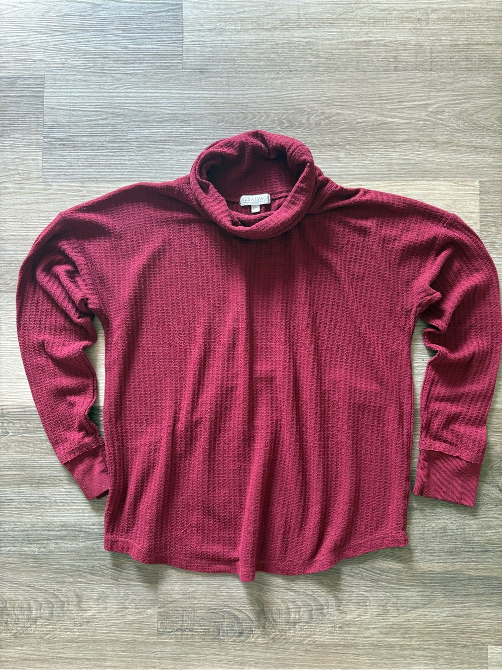 P.J. Salvage Deep Maroon Turtleneck Sweater , size XL